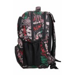 Aqsa ASB47 Designer School Bag (Black Print)